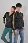 2012 adidas firebird hommes and femmes hoodie noir gold